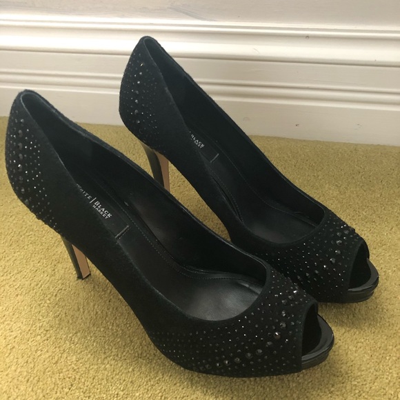 White House Black Market Shoes - Crystal Black Embellished 8.5 Shoes